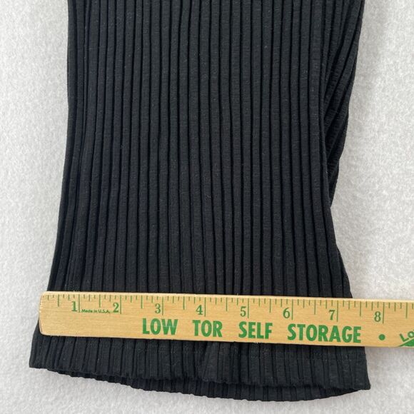 EILEEN FISHER Pants S Small Tencel Blend Stretch Ribbed Pull On Black USA - Picture 14 of 15